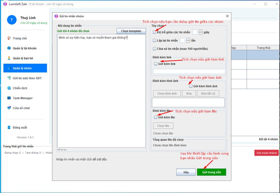 phần mềm Zalo marketing