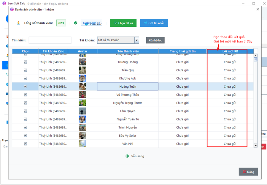 tool kết bạn Zalo hàng loạt