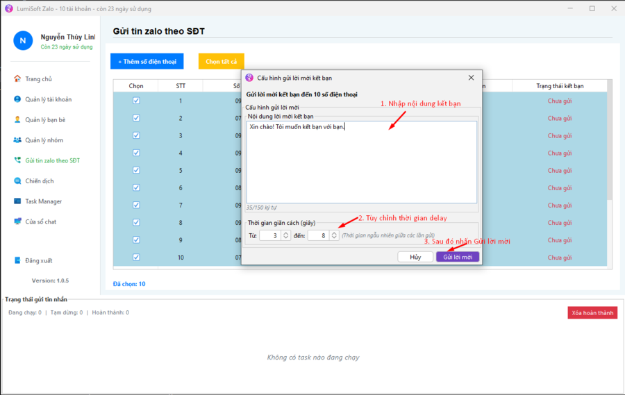 cách kết bạn Zalo hàng loạt