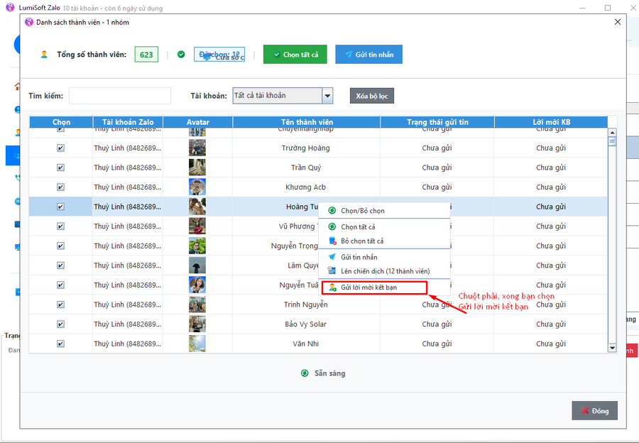 cách kết bạn Zalo hàng loạt