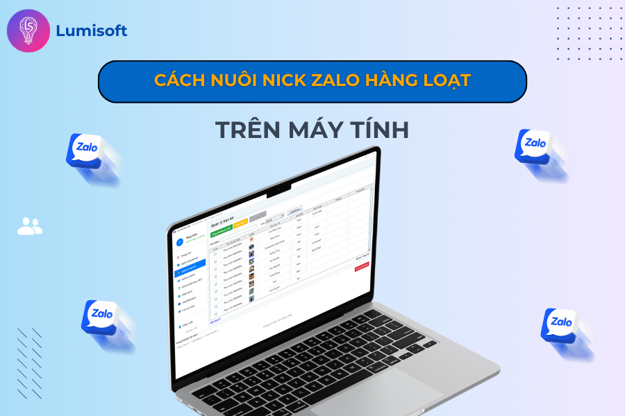 cách nuôi nick Zalo