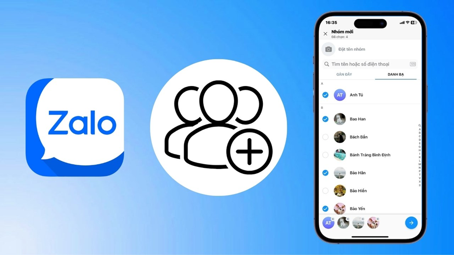 tạo nhóm Zalo không cần kết bạn