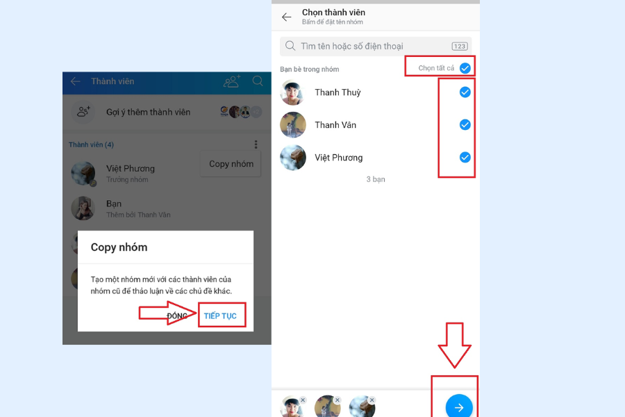 cách tạo nhóm Zalo mới từ nhóm cũ