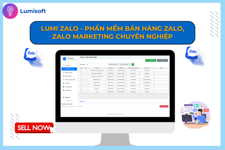 Phần mềm bán hàng Zalo