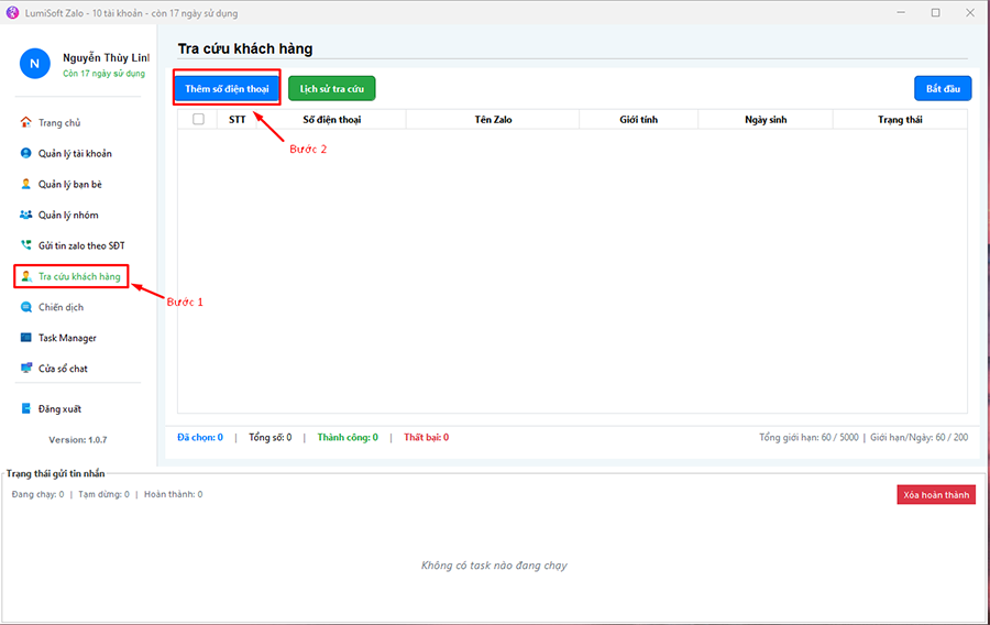 phần mềm quét số điện thoại zalo lumisoft