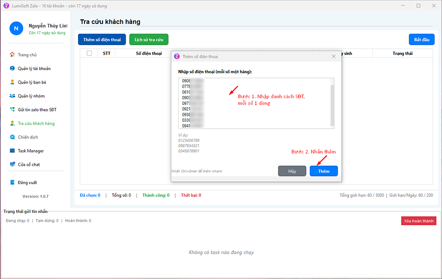 phần mềm quét số điện thoại zalo lumisoft