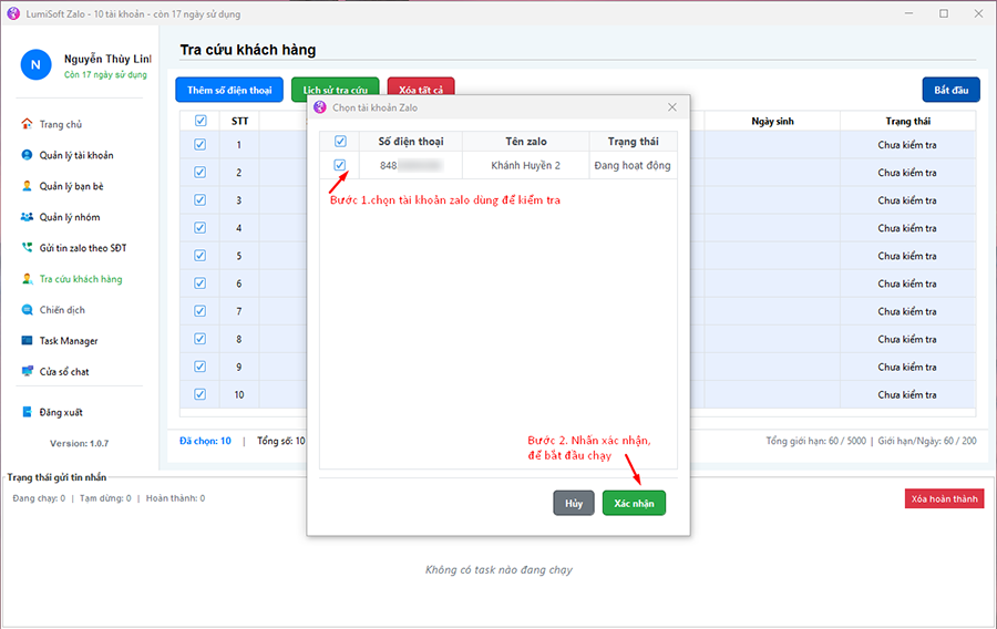 phần mềm quét số điện thoại zalo lumisoft