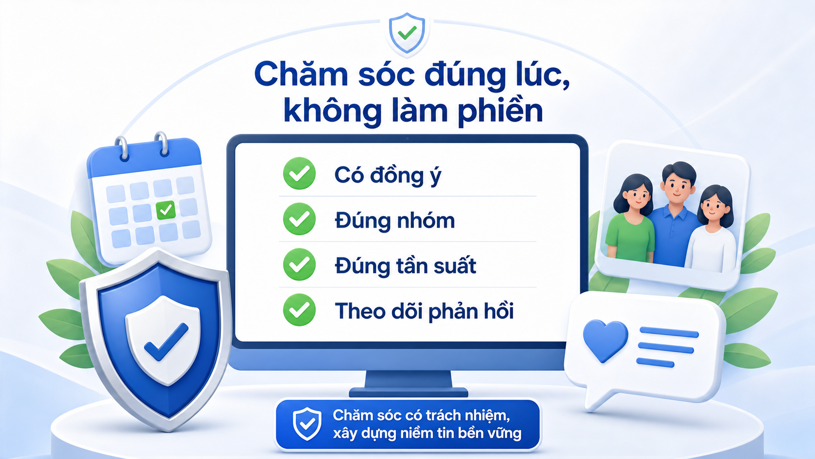 Lưu ý an toàn khi dùng kịch bản chăm sóc khách hàng qua Zalo và theo dõi phản hồi