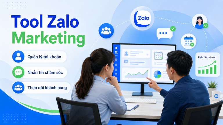 Giao diện Dashboard trong phần mềm LumiSoft Zalo