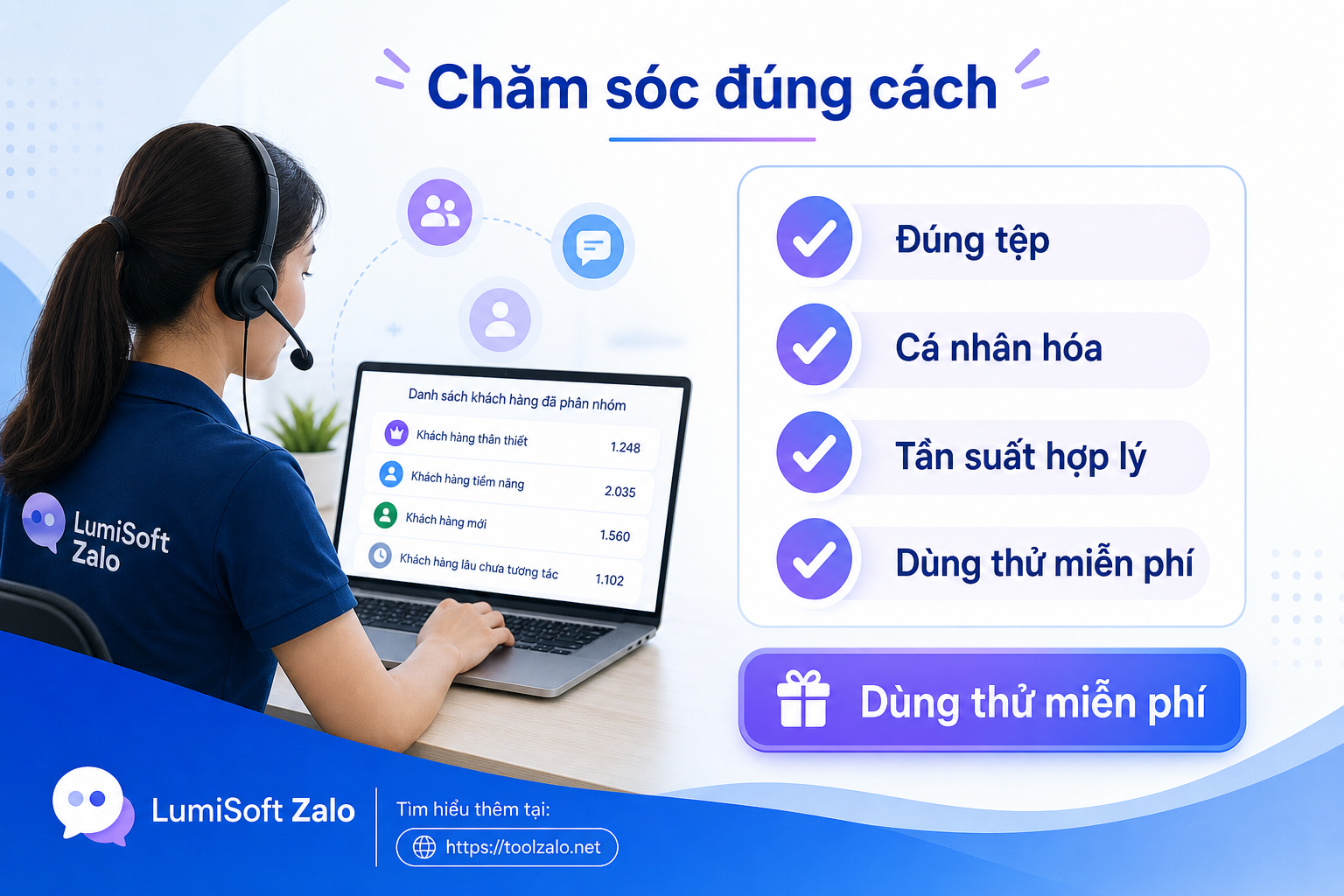 Lưu ý an toàn khi dùng phần mềm chăm sóc khách hàng Zalo và dùng thử LumiSoft Zalo