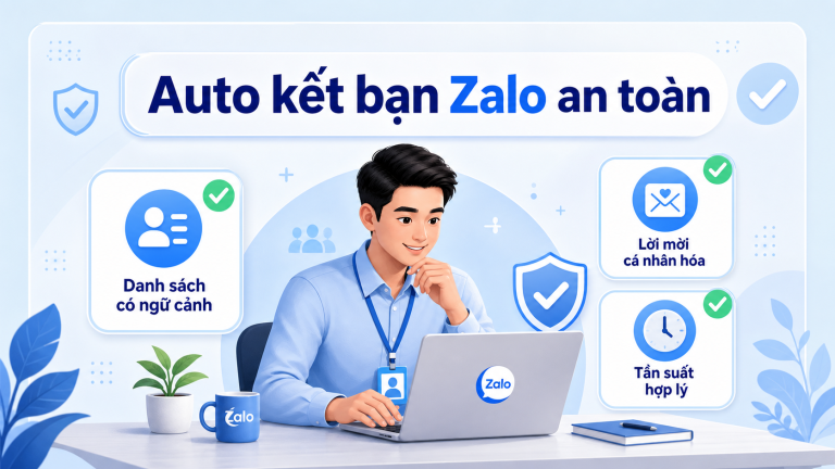 Giao diện Dashboard trong phần mềm LumiSoft Zalo