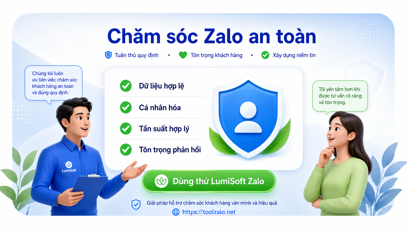 Lưu ý an toàn khi dùng tool Zalo cho sales chăm sóc lead và theo dõi phản hồi