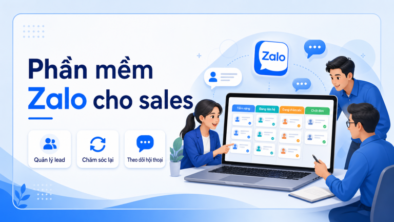 Giao diện Dashboard trong phần mềm LumiSoft Zalo