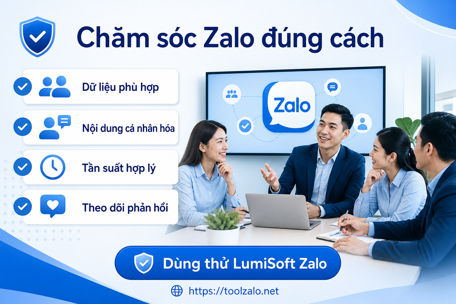 Lưu ý an toàn khi dùng phần mềm Zalo cho sales để chăm sóc lead cá nhân hóa