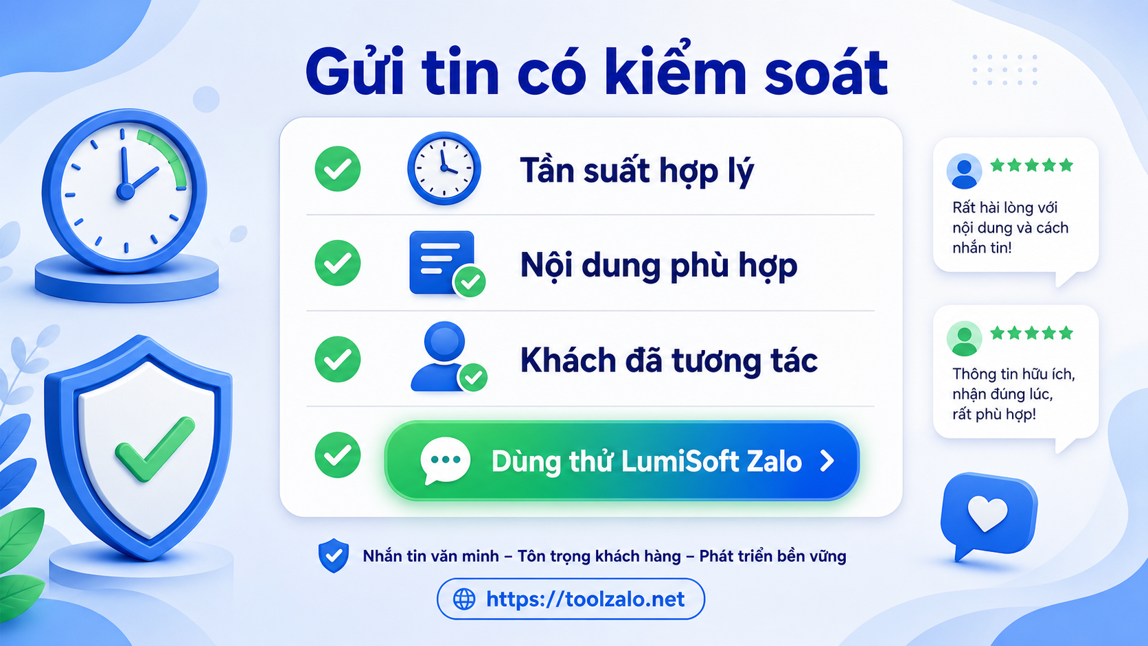 Lưu ý an toàn khi dùng phần mềm gửi tin nhắn Zalo cho khách hàng