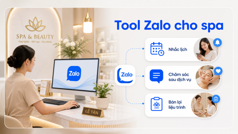 Giao diện Dashboard trong phần mềm LumiSoft Zalo