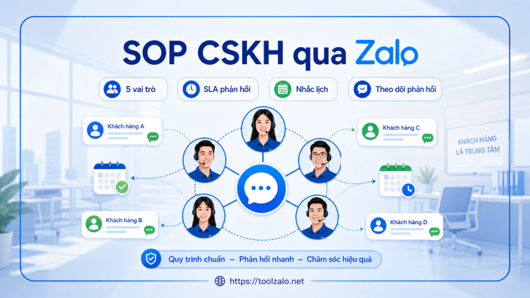 Giao diện Dashboard trong phần mềm LumiSoft Zalo
