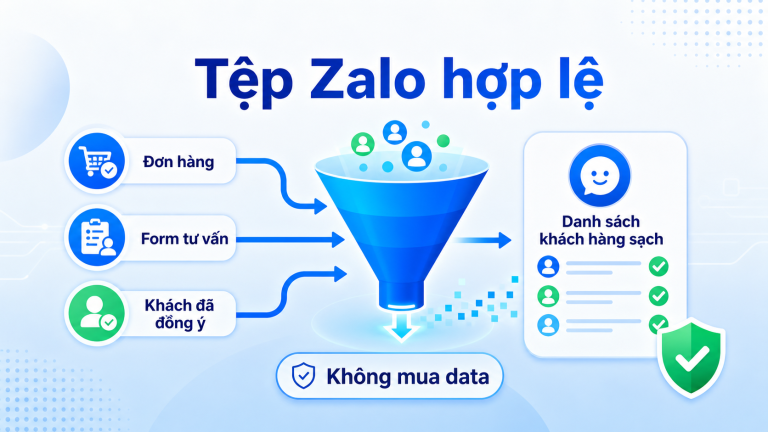 Giao diện Dashboard trong phần mềm LumiSoft Zalo