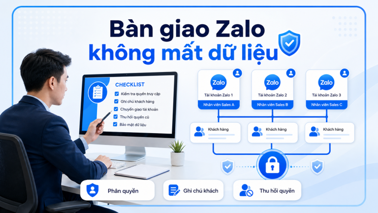 Giao diện Dashboard trong phần mềm LumiSoft Zalo