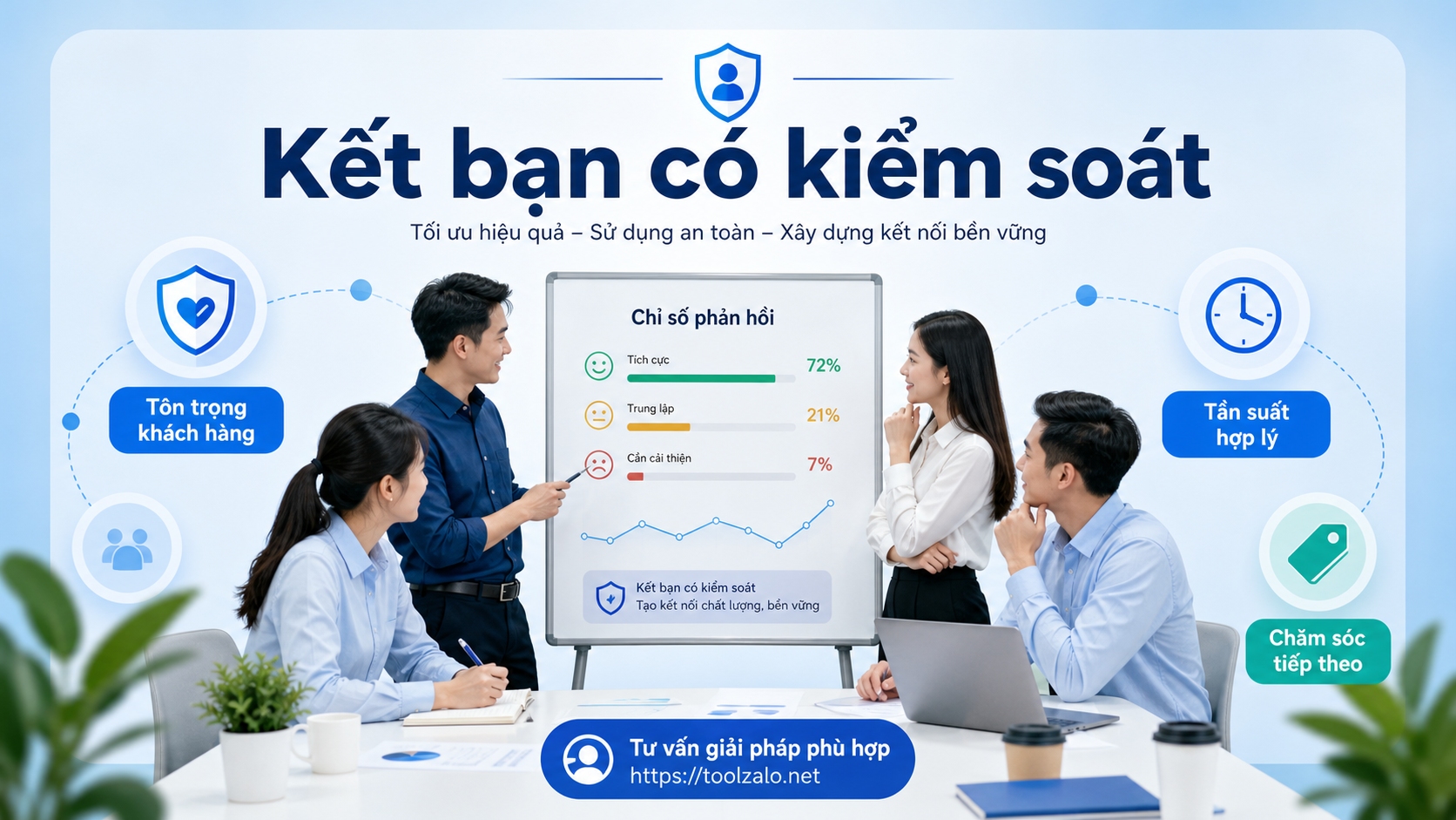 Tối ưu chiến dịch kết bạn Zalo an toàn với tần suất hợp lý và chăm sóc tiếp theo