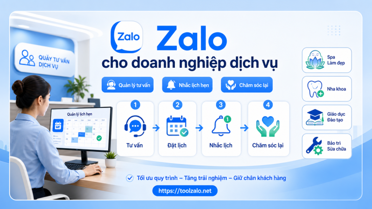 Giao diện Dashboard trong phần mềm LumiSoft Zalo