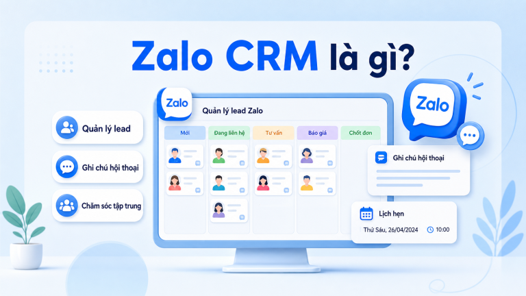 Giao diện Dashboard trong phần mềm LumiSoft Zalo
