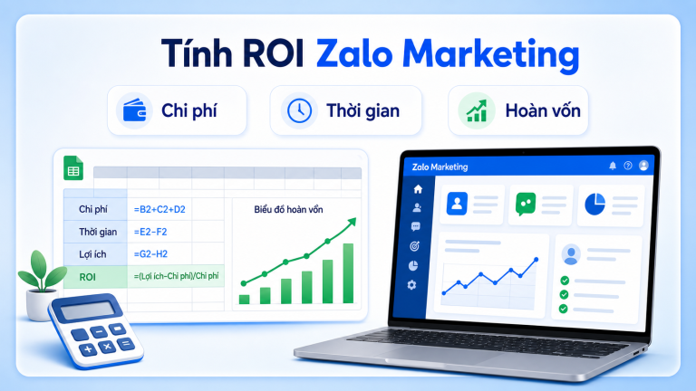 Giao diện Dashboard trong phần mềm LumiSoft Zalo