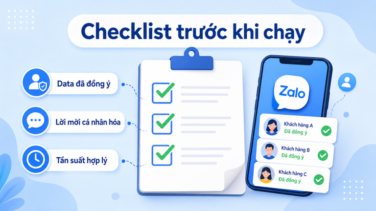 Giao diện Dashboard trong phần mềm LumiSoft Zalo