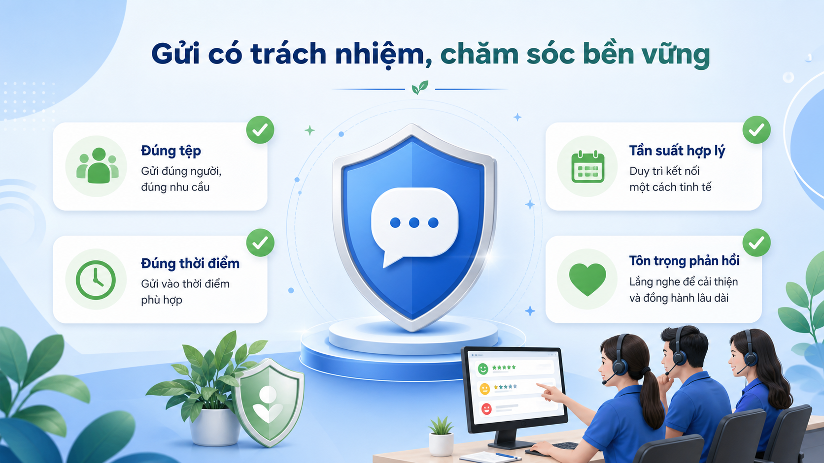 Lưu ý an toàn khi gửi tin nhắn Zalo theo chiến dịch và chăm sóc khách hàng cũ