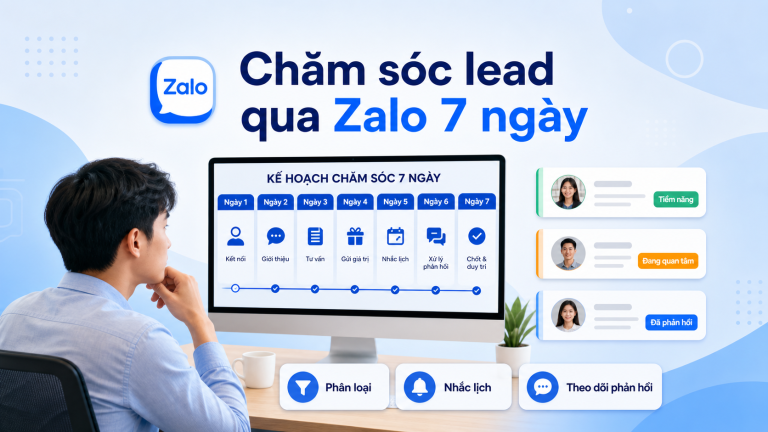 Giao diện Dashboard trong phần mềm LumiSoft Zalo