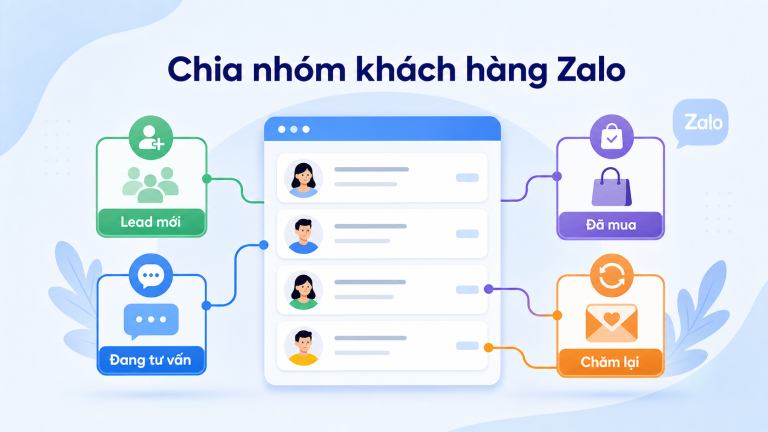Giao diện Dashboard trong phần mềm LumiSoft Zalo