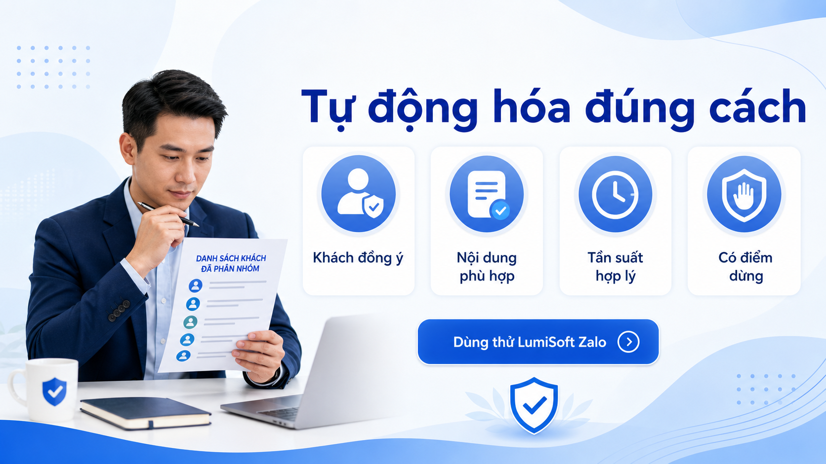 Lưu ý an toàn khi dùng workflow tự động hóa Zalo cho đội sales