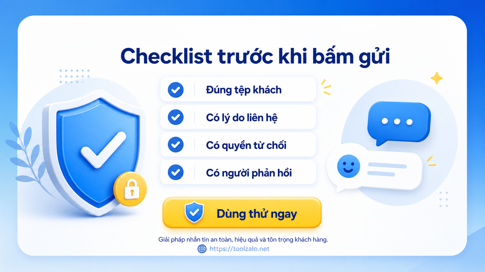 Checklist gửi tin nhắn Zalo hàng loạt an toàn trước khi triển khai chiến dịch với LumiSoft Zalo